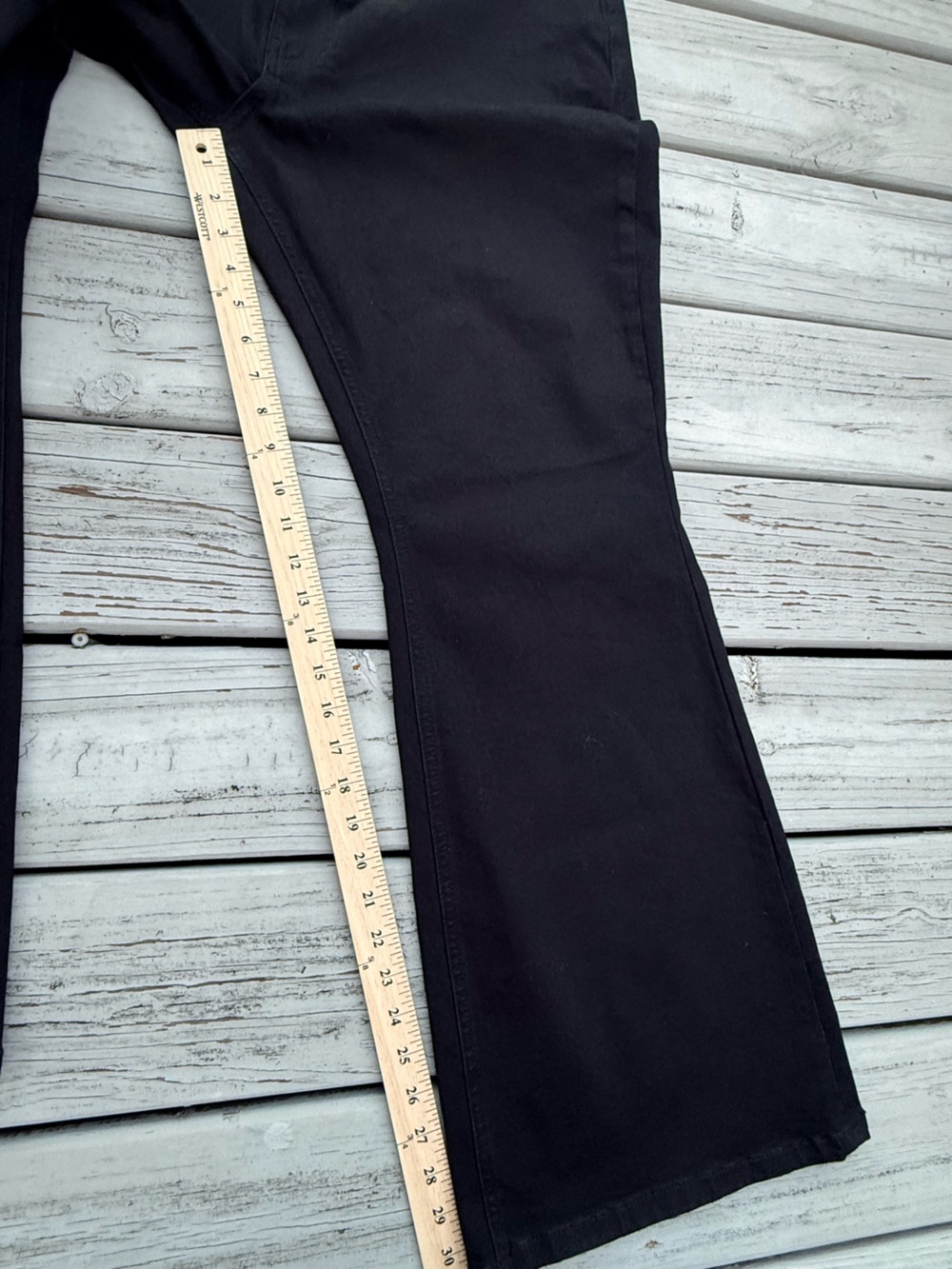 Westbound NWT Black Zoey Classic Flare Jeans sz 16r - Picture 3 of 5